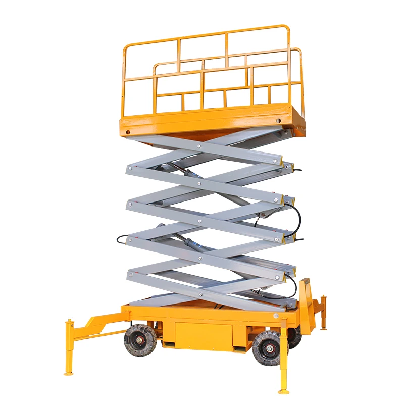 Ellie 500kg 1000kg Hydraulic lifting solar panels electric aerial scissor lift platform price
