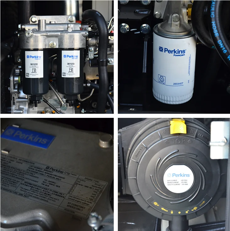 UK brand engine silent type prime  12 kw diesel generator powered by UK-Perkins 15 kva genset