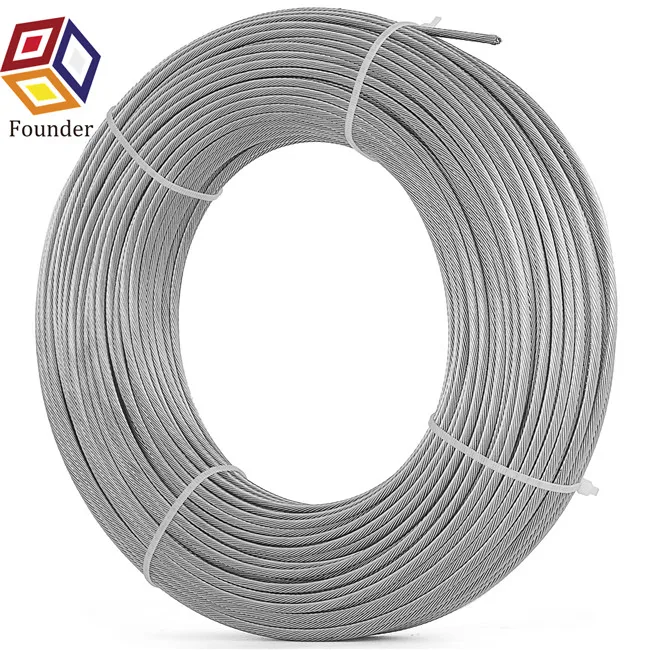 High Quality Architectural Balustrade Balcony Railing 12mm 16mm 1/2 Inch Stainless Steel Wire Rope