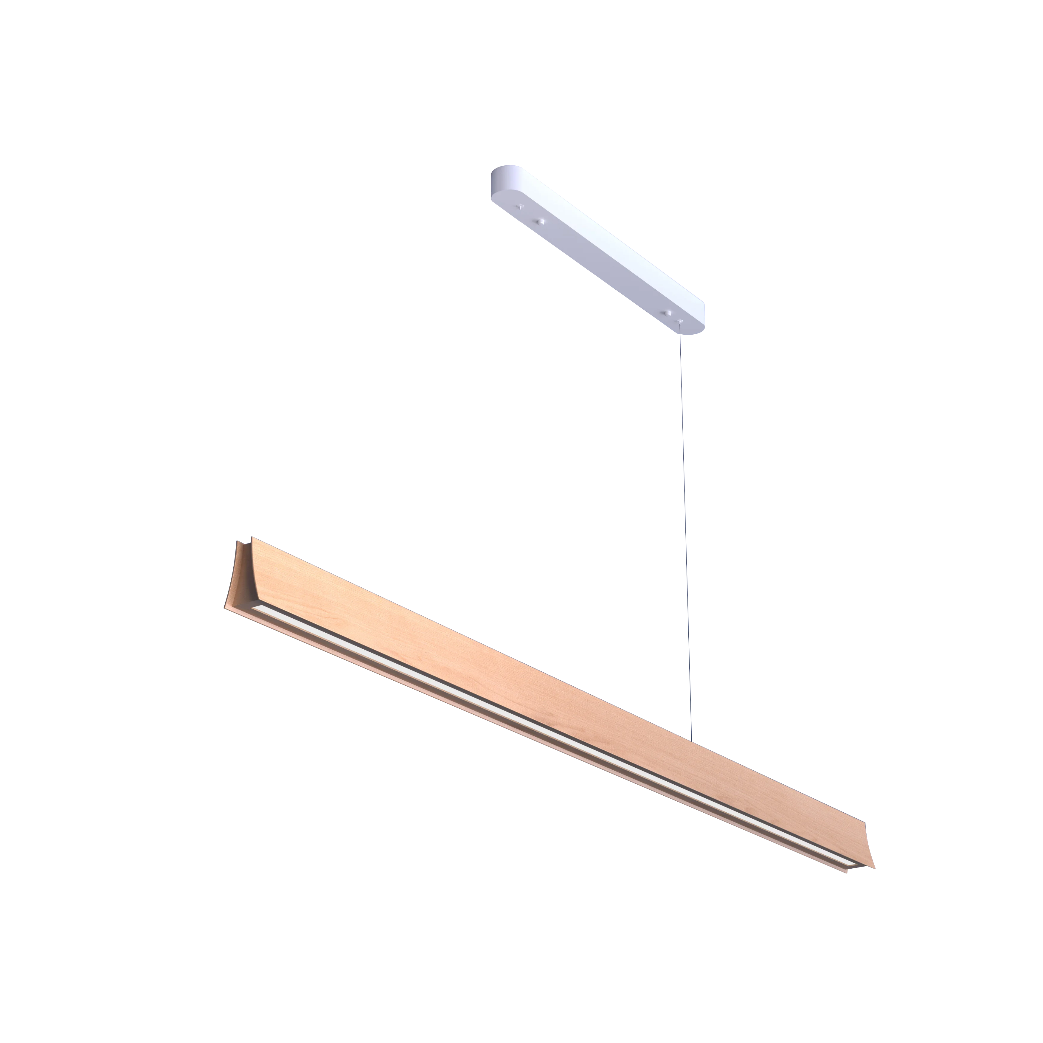 Luxury Design Solid Wood Pendant Linear Lamp Timber Style 220V Switch & Remote Control Indoor Home Hotel Bar Villa Decoration