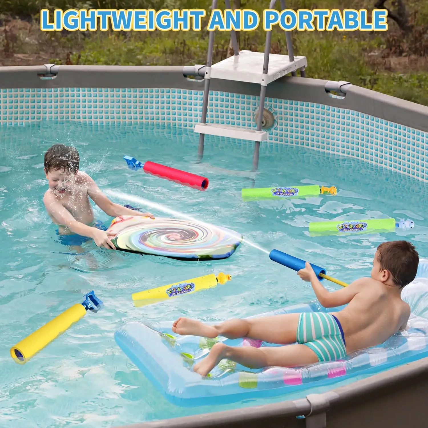 EPE Foam Swimming Noodles for Pool Aquatics Buoyancy Baton Floating Swimming Stick Kids and Adults Swimming Pool Water Toy