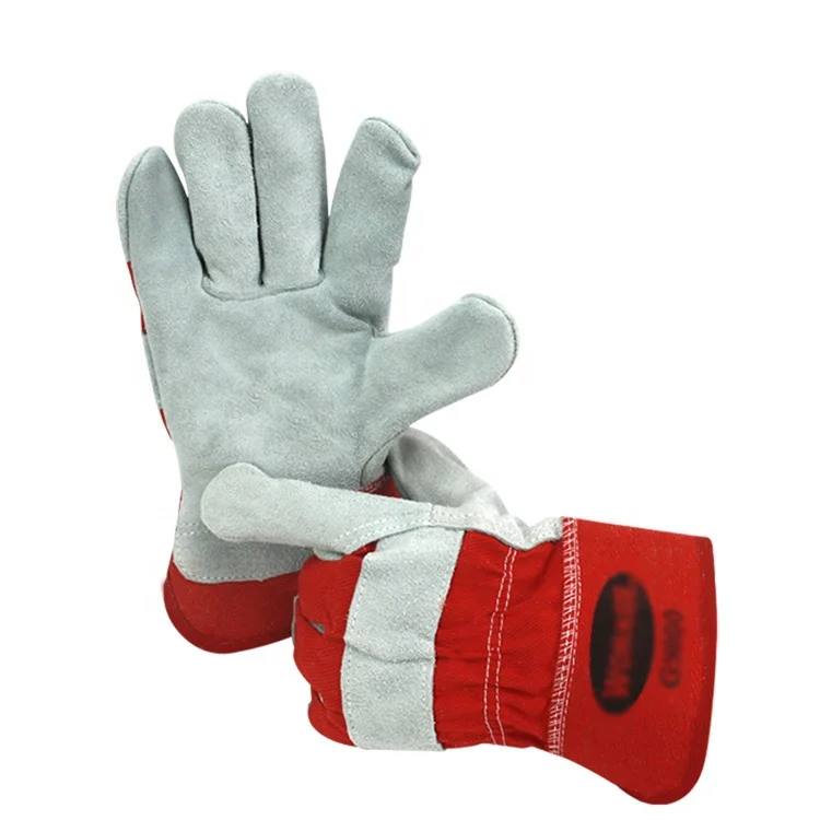 Cowhide welding gloves cheap wear-resistant strong factory specializing in wholesale production