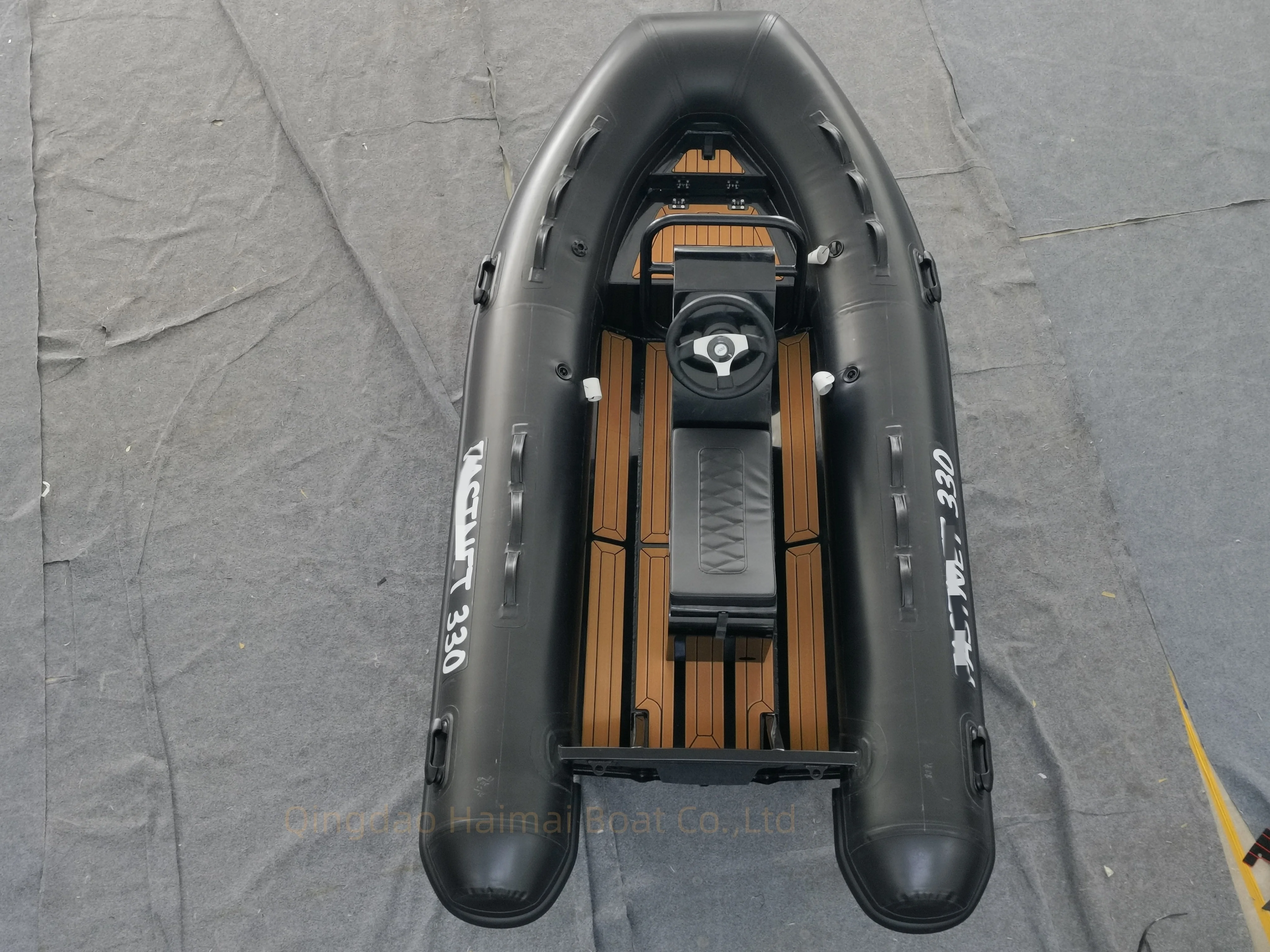 Best Selling CE 4 capacity high speed rib 330cm deep-v aluminum rigid hull inflatable rib boat for sale