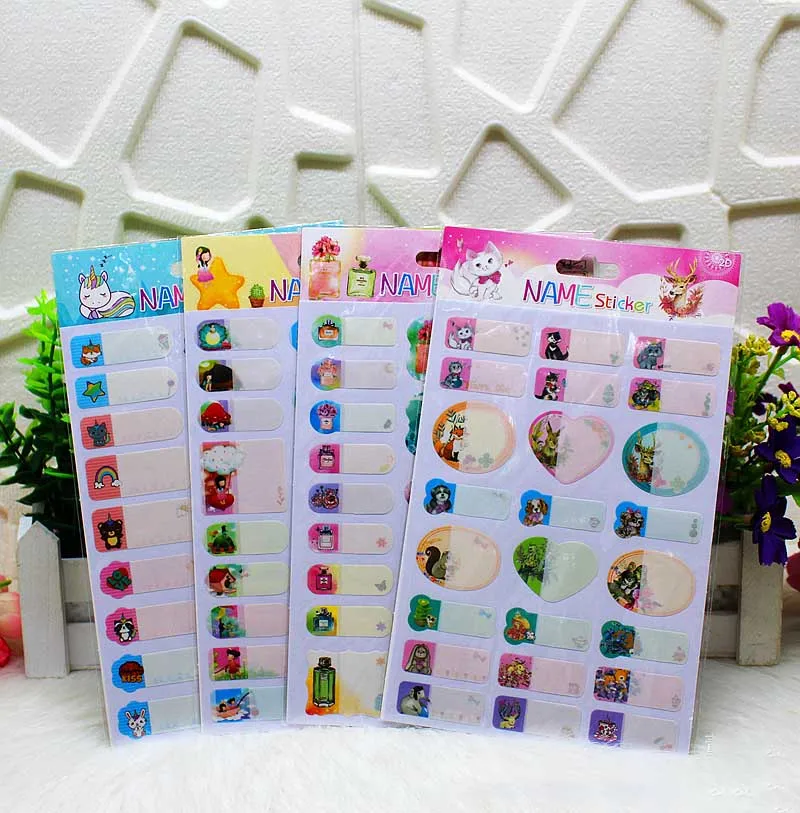 OEM Baby Bottle aufkleber Daycare Self-Laminating Etikette Waterproof Pegatina Name Tag Etiqueta Labels Write-On Label Stickers