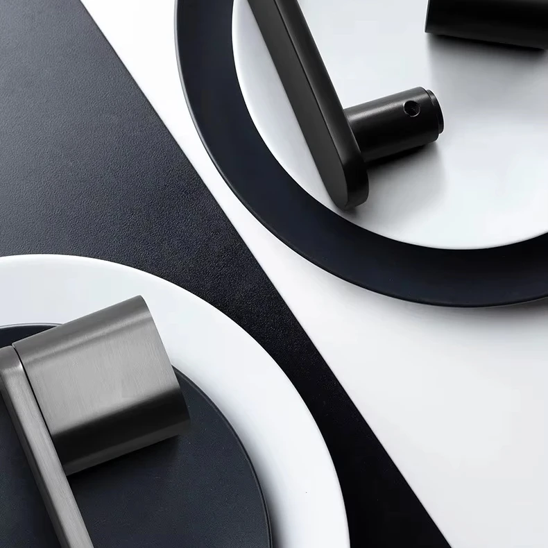 Modern Style Popular Accessories Furniture Lever Interior Pull Handles Set Casted Aluminium Door Handle