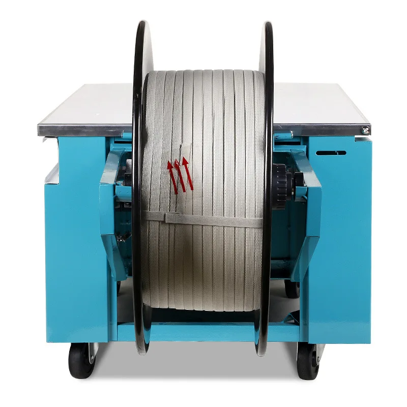 China Brand low table pp portable strapping machine polypropylene plastic machines