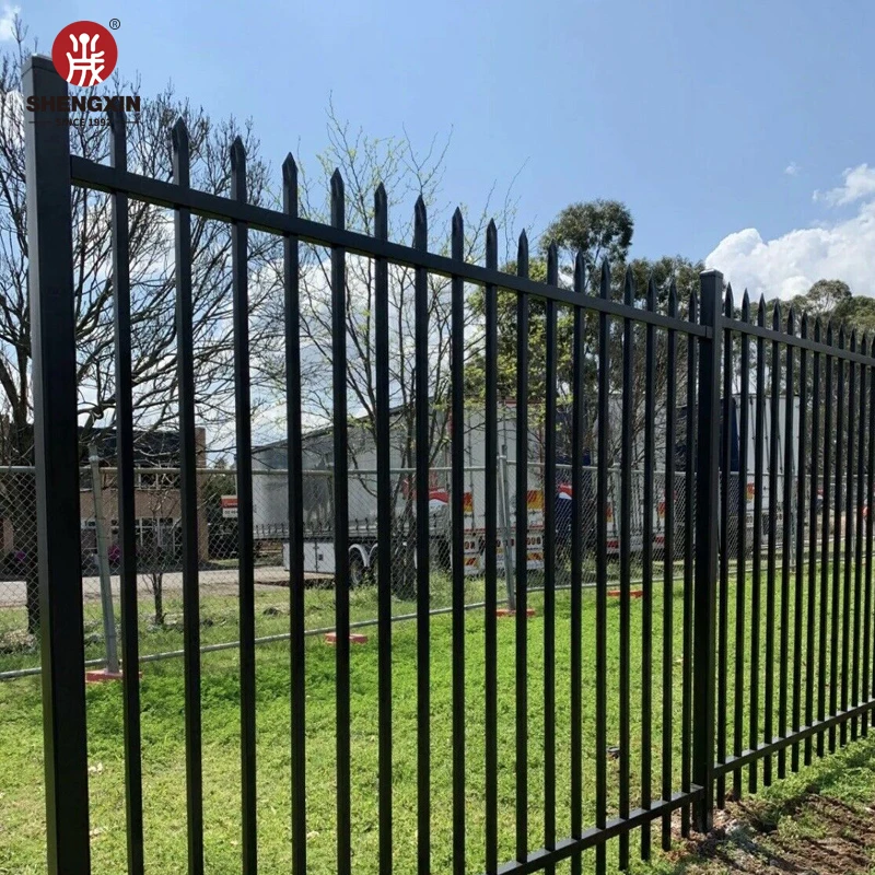 Hot selling black square pipe anti rust corten metal steel matting fence in the philippines