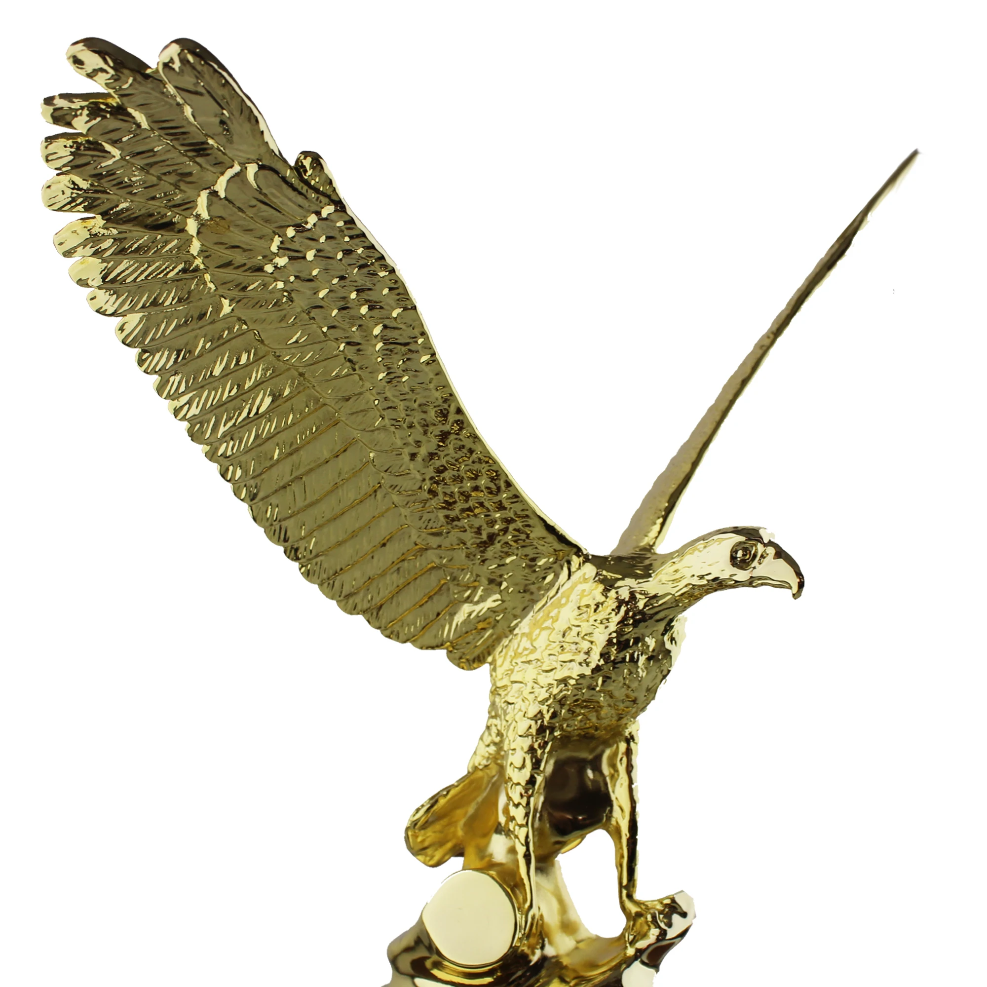 Новые товары 2022 г. уникальная фигурка животного статуи орла из смолы Настраиваемые орнаменты сокола с деревянной основой
