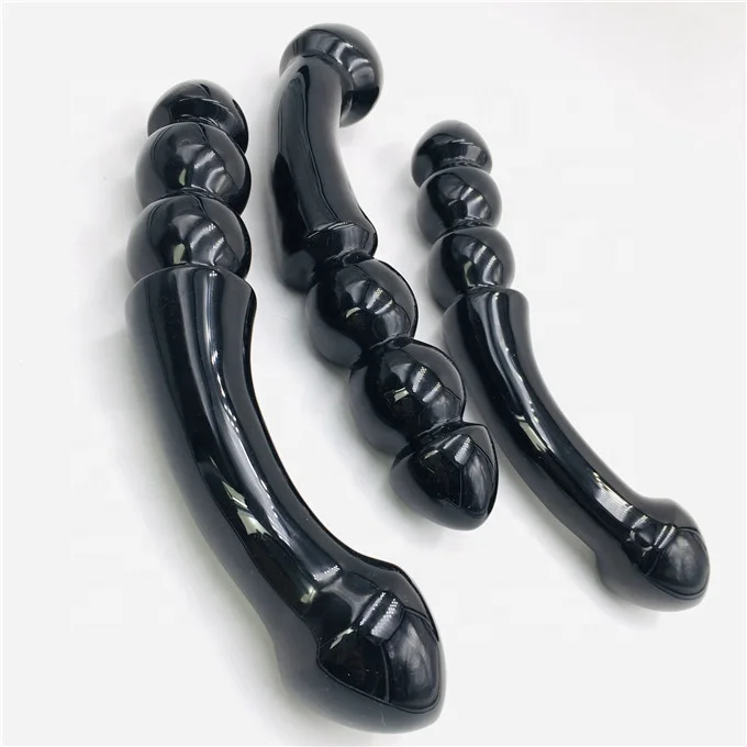 high quality  black obsidian  Crystal Massage Wands Women Sexy Yoni Crystal Dildos yoni healing stick