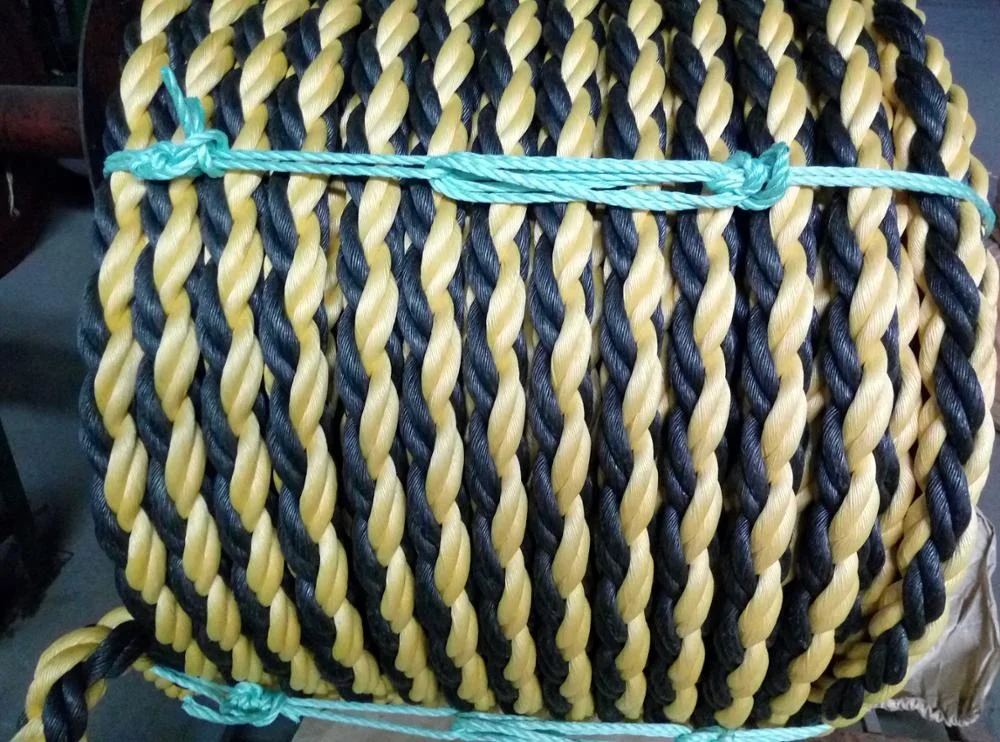 FBR Rope 3 Strands Yellow and Black color Tiger Rope well used quality packaging ropes