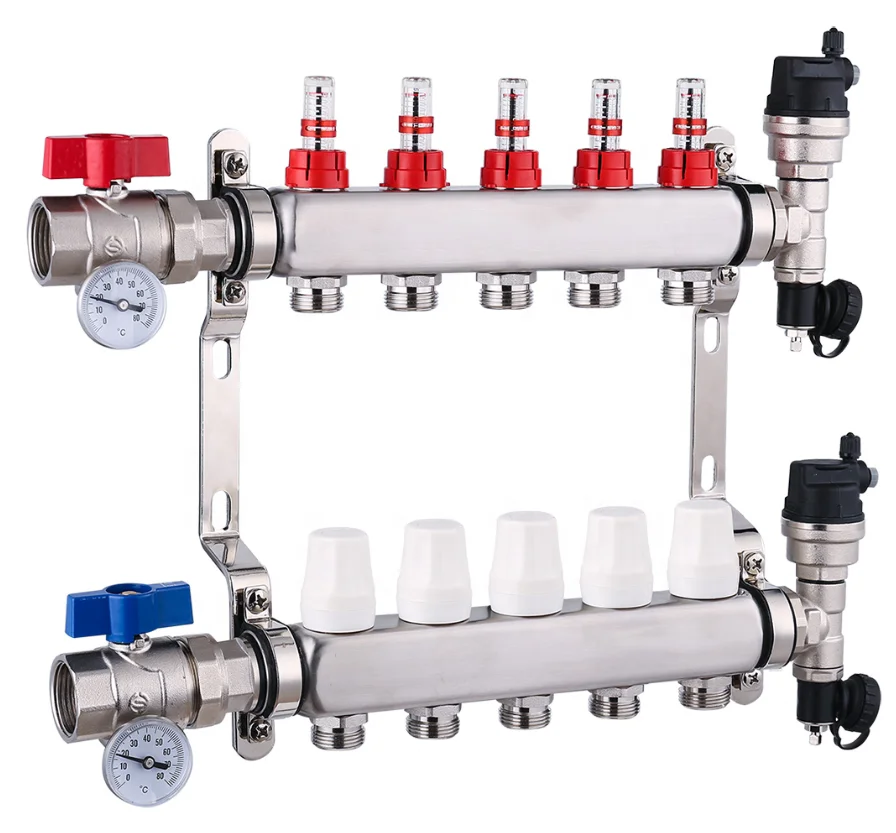 Hot sale  XF26017C  Floor Heating Manifold with 2-12ways Heating Systems & Parts