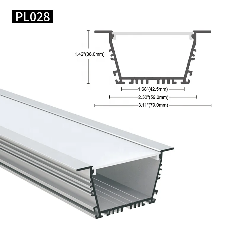 Wholesale Price Accessories Aluminum Channel 360 Degrees LED Tube Light Profile with Suspended Light Profile