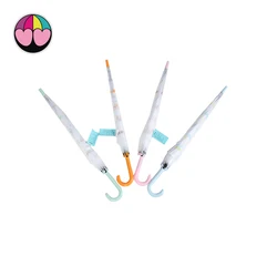 Automatic printing EVA straight bike rain cartoon umbrella