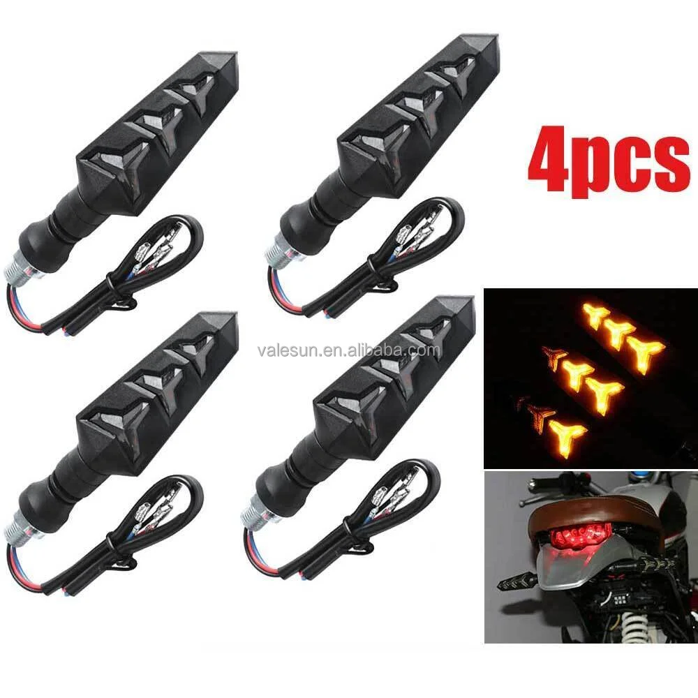 hot sale Dynamic Turn Signal Led Flowing Running Lamp Turn indicator warning light Blinker Flashing Indicator lamp Motorcycle