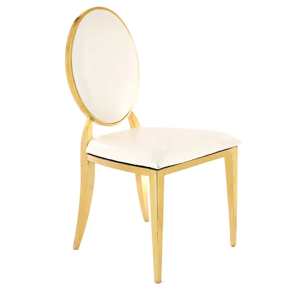 
Gold electroplated stainless steel wedding chair party chair 