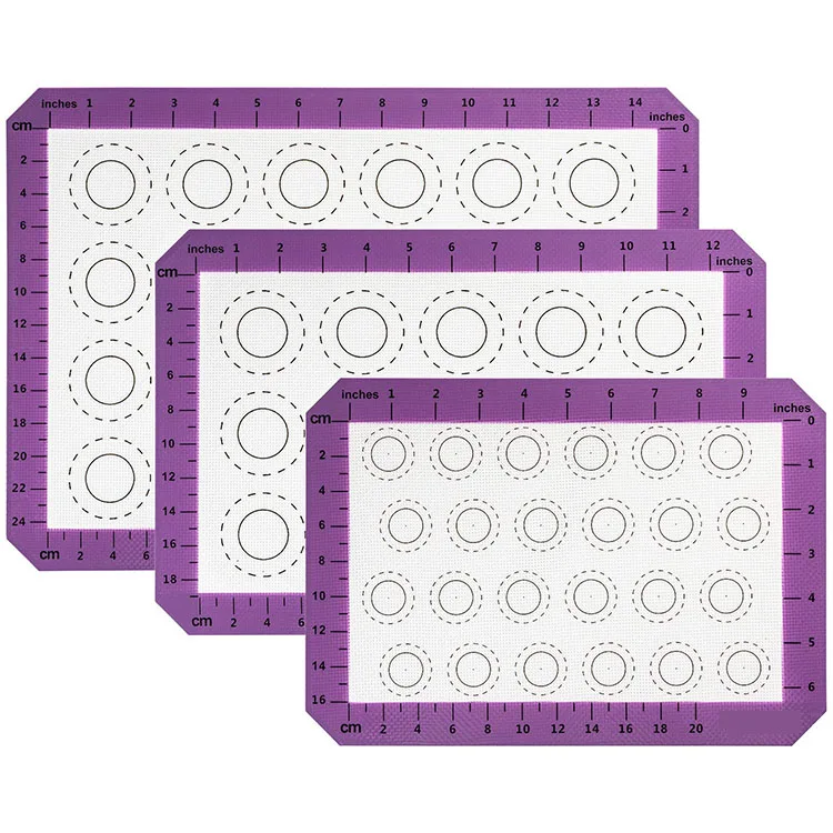 Non Stick Perfect Silicone Liner Silicone Macaroon Baking Mat for Making Macarons Pastry Pizza Bread