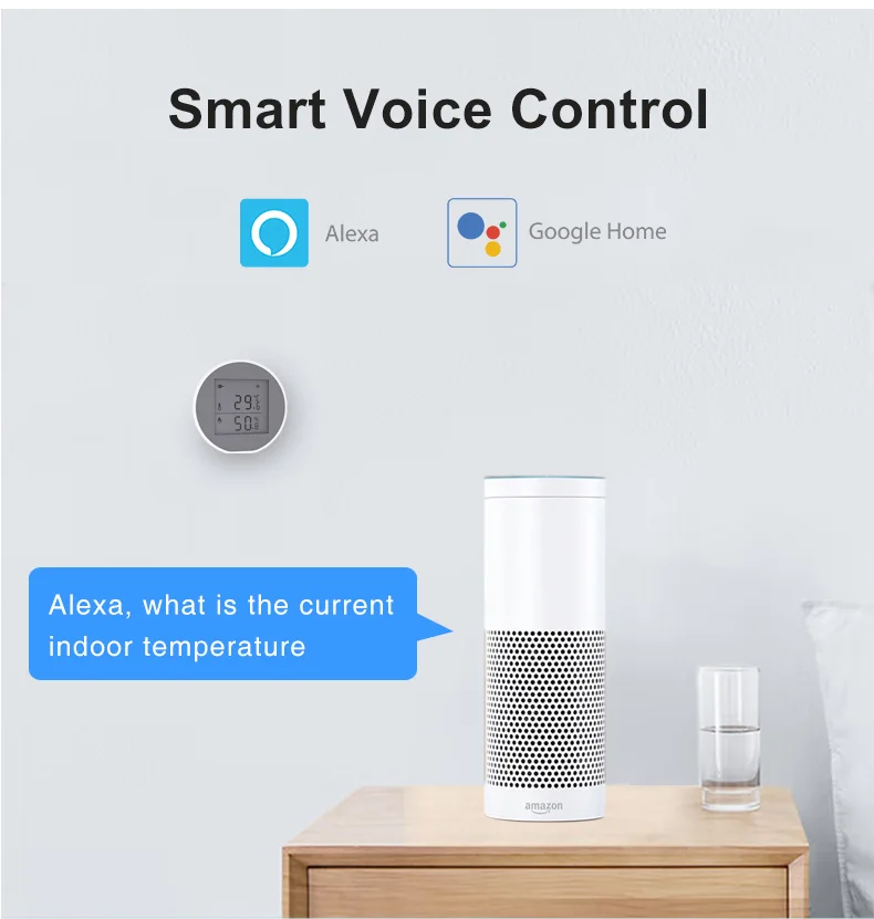 Lifelibero High Sensitivity Tuya App Control Zigbee Temperature With Humidity Sensor For The Living Room
