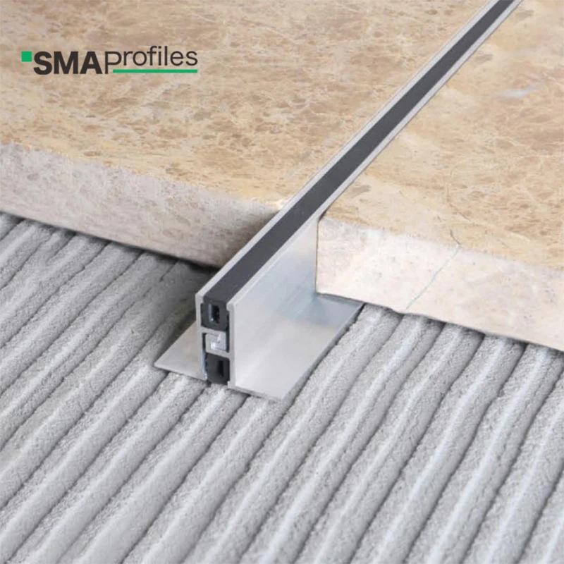 SMAProfiles wholesale Aluminum profile ceramic tile PVC rubber movement control joint