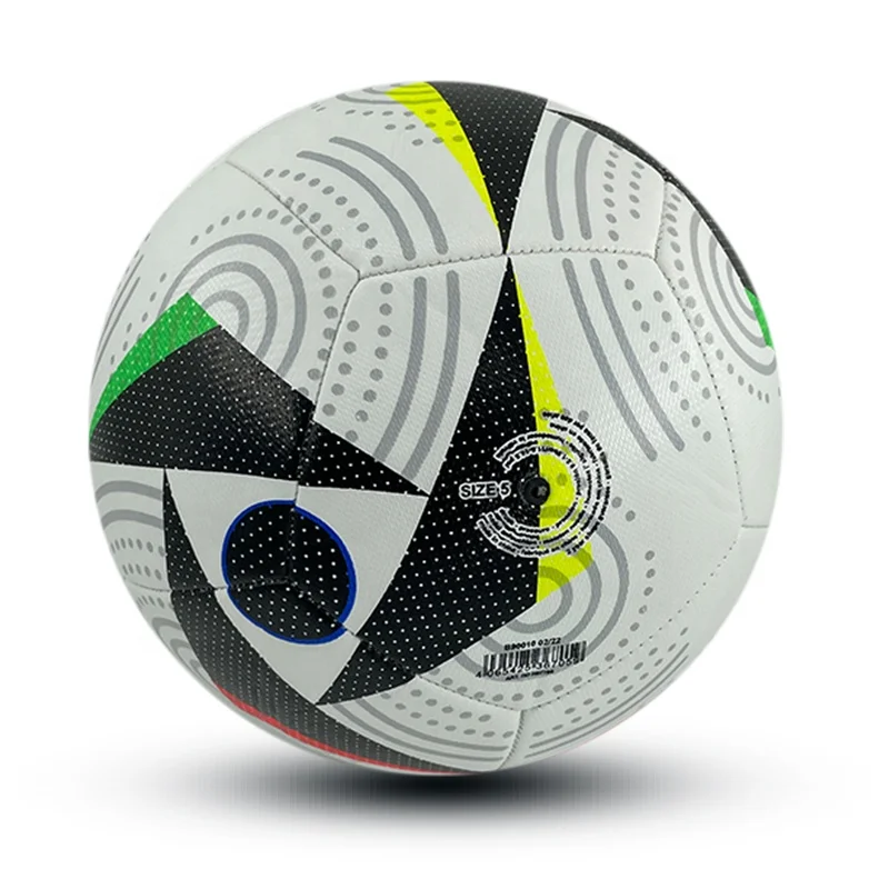 Factory soccer ball football Colorful Soft PU Leather laminated tech good price
