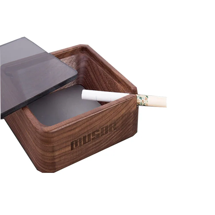 
Wholesale Customize Wooden Creative Fancy Bamboo Ashtray 