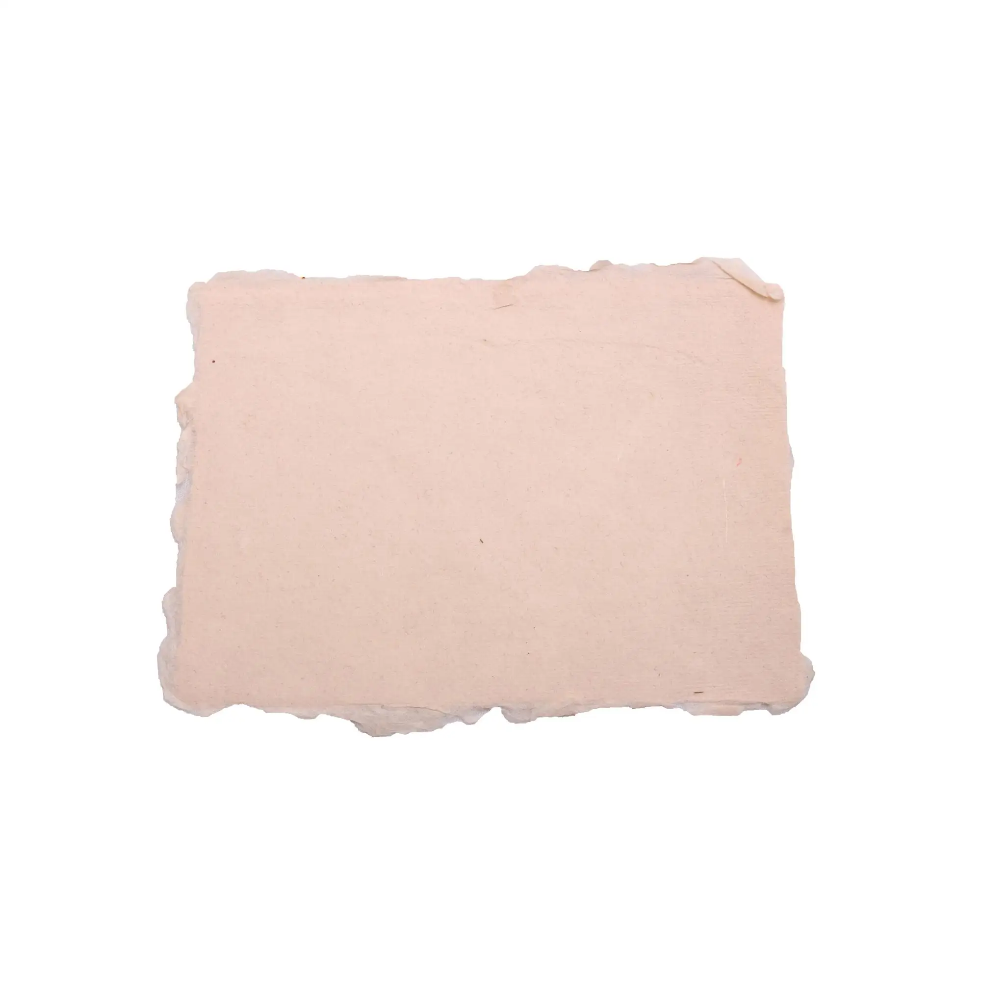 Recycled Deckle Edge Paper for Envelope / Cards  Stationary Handmade Beige Deckle Edge Paper Cotton Rug Deckle Edge Paper