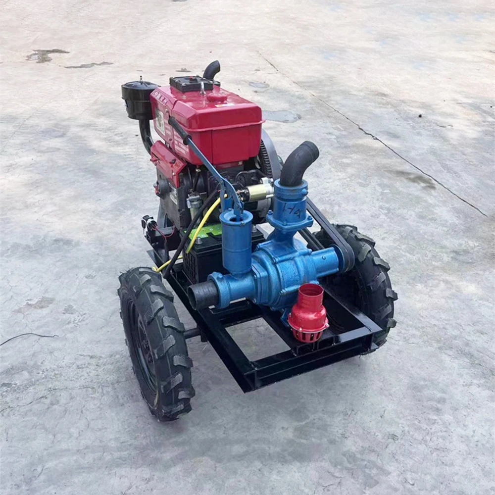 8hp 12hp 25hp 35hp Diesel Self Suction Double Bladed Wheel Water Pumps For Sale