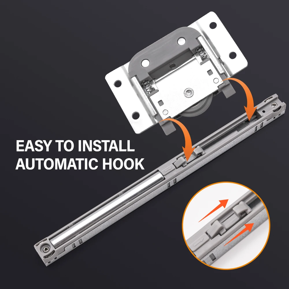 Sliding Wardrobe Fitting Hardware System Heavy Duty Sliding Door Tracks and Rollers For Aluminum Sliding Doors