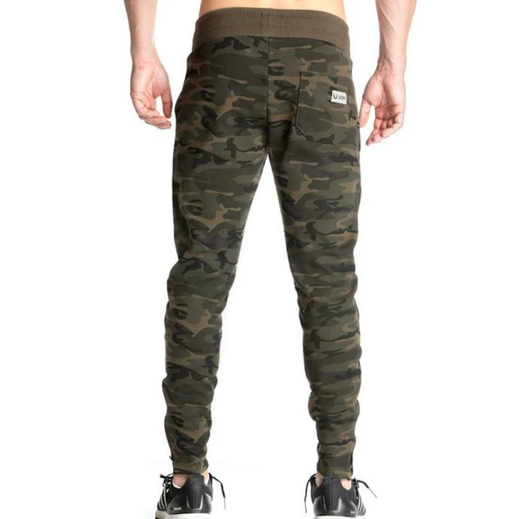 Autumn new Fitness Sexy muscle jogging pants Leisure Running Drawstring Breathable Foot zipper Thread GYM trousers