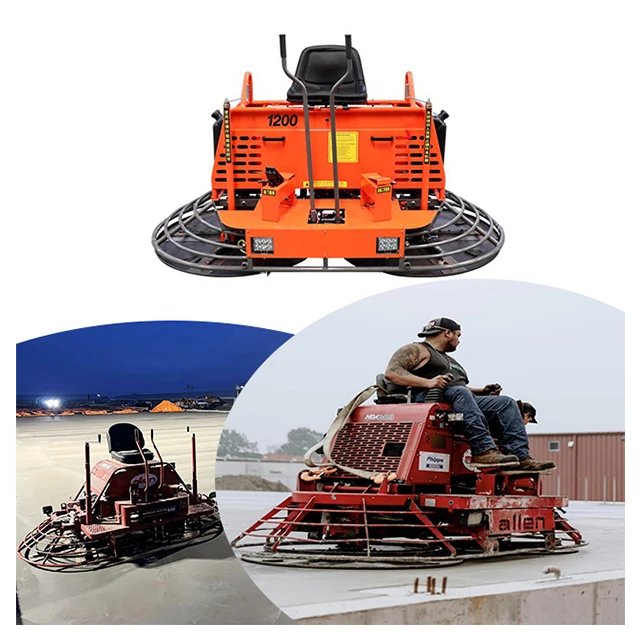 1 Meter Ride-on Trowel Rural Concrete Pavement Polishing Machine