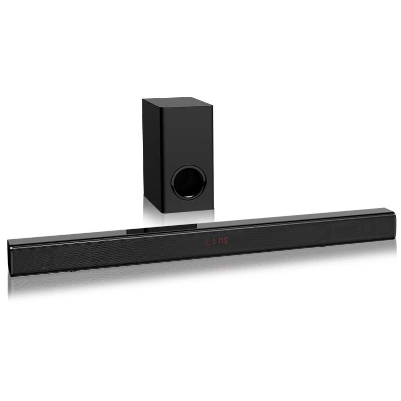OEM 3D Surround Wireless Bluetooth Soundbar Speaker Home theater Subwoofer USB TF FM RCA Channel Stereo Sound TV Sound Bar