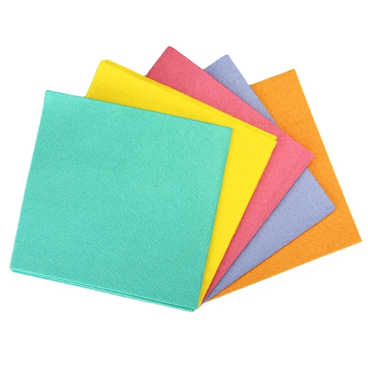 J Cloth Manufacturer 12*12 Disposable Blue Spunlace Nonwoven Fabric Viscose Cleaning Cloth