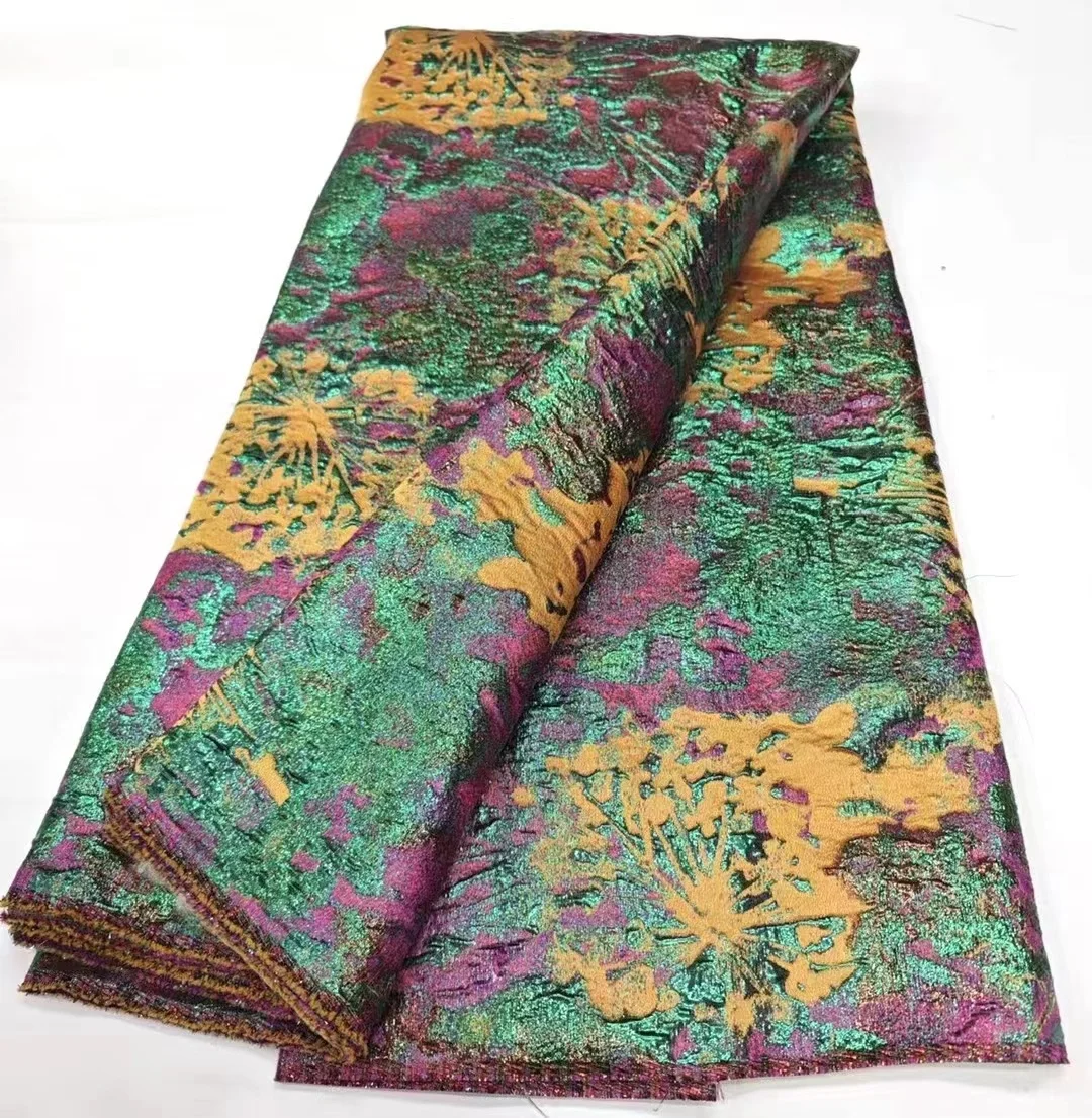 Guangzhou textile diy dress jacquard fabric lace multi colors LT21639
