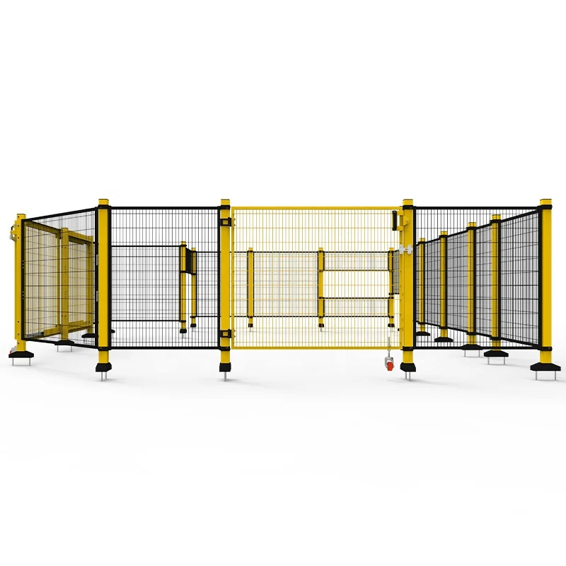 Security Guarding Industrial Fence 500*2000mm Machine Protect Fence Panel Wholesales Black Welded Wire Fence Mesh Panel