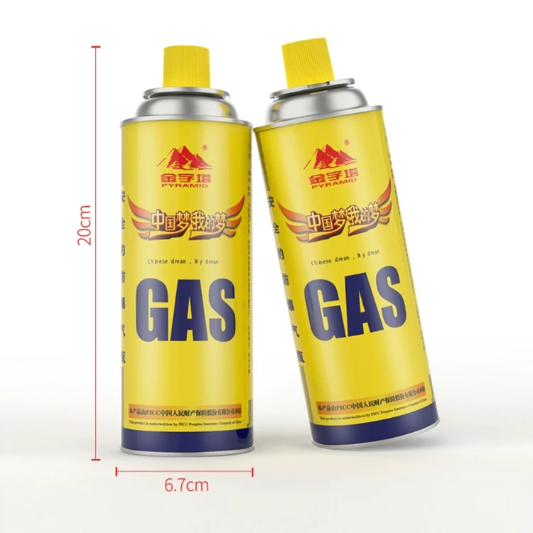 Outdoor BBQ Accessories portable butane gas cartridge 220g 250g camping gas canister