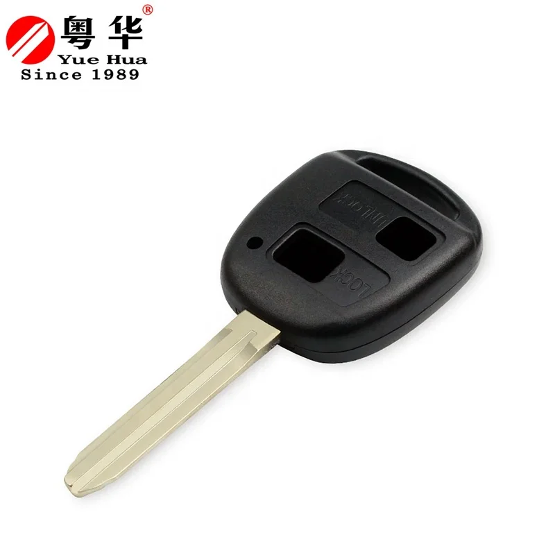 2 Button Sensors Car Blank Key Custom Uncut Blade Motorcycle Key Blanks For Toyota Camry Rav4 Corolla Prado Yaris Tarago Cruiser