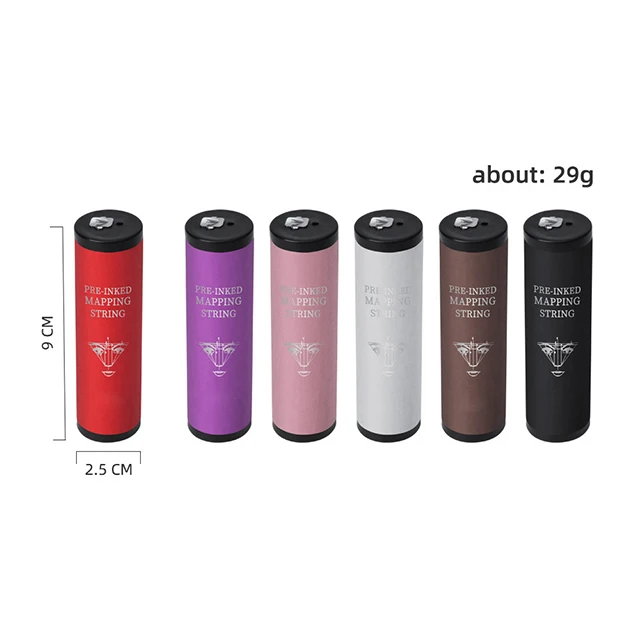 OEM/ODM 10M/20M Brows Point Mark Line Thread Black/White/Red/Purple/Pink/Brown Tattoo Makeup Tool PMU Brow Mapping String