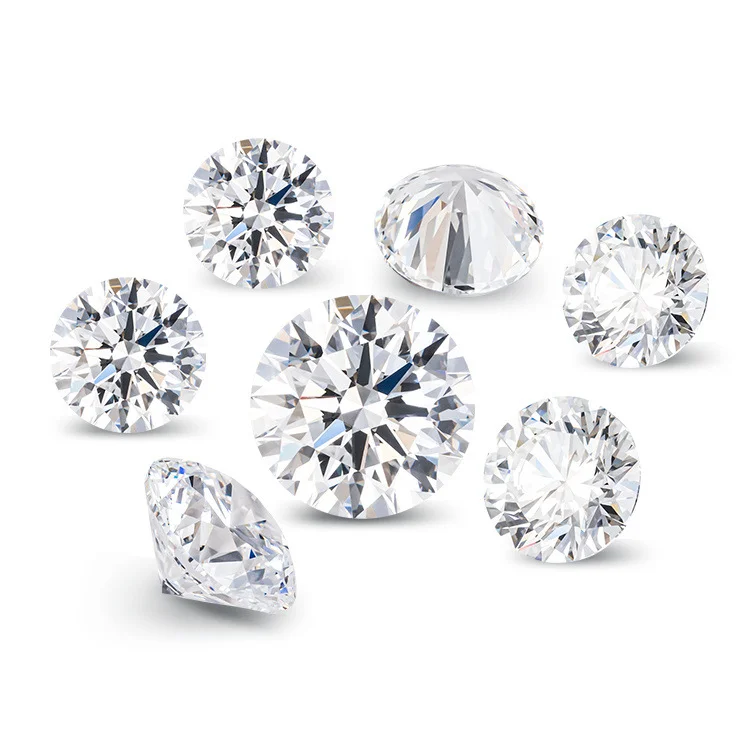Сертификат IGI HPHT/CVD Выращенный в лаборатории бриллиант 0.5CT ~ 3CT D VS1 круглый блестящей огранки лабораторный для колье серьги