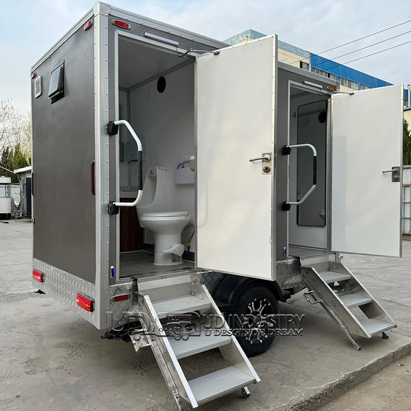 Customized  Prefab Public Portable Mobile Camping Outdoor Bathroom Restroom  Portable Toilet  And Toilet CabinFor Sale