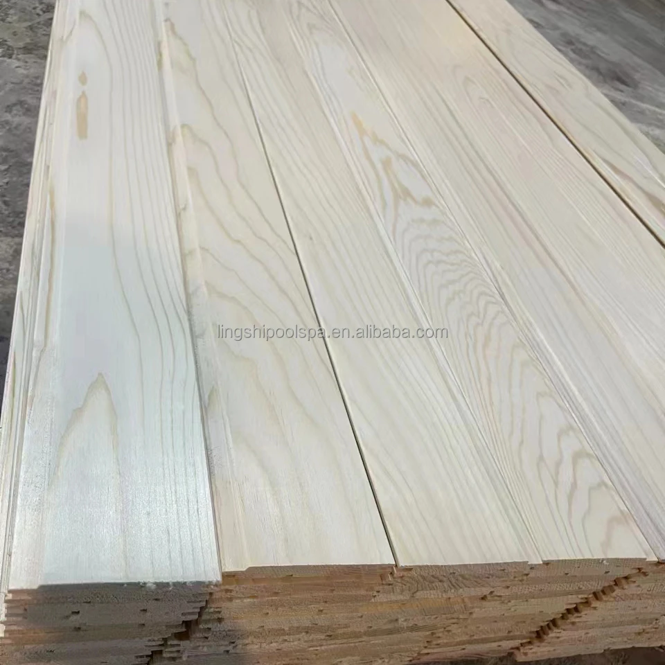 Sauna Wood panel -- Finland white Pine /Hemlock /Abachi /Cedar board Sauna Wooden Board For Sauna Room