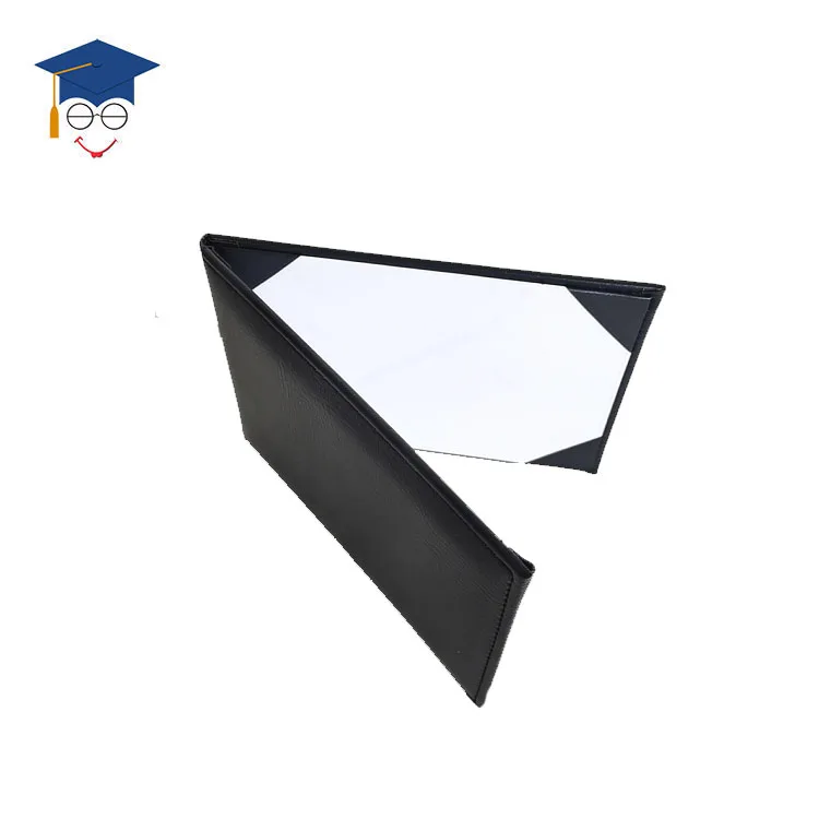 Black Graduation Diploma Cover Paper Certificate Holder
