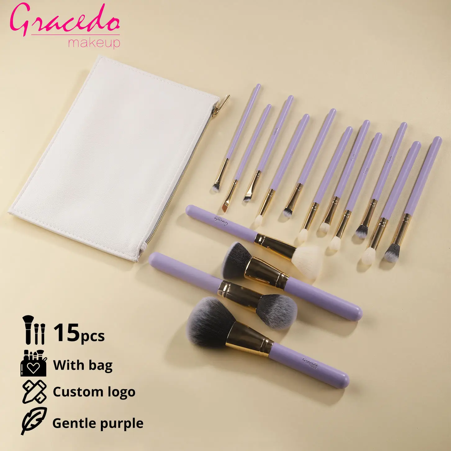 15PCS Black EYE Makeup Brushes Natural Goat Pony Hair Eye Shadow Eyeliner Eyebrow Eye Set brush make up brush set NO LOGO