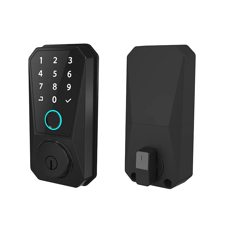 Высококачественный Водонепроницаемый умный цифровой дверной замок с отпечатками пальцев алюминиевая клавиатура Tuya приложение домашняя стеклянная дверь алюминиевый материал пароль