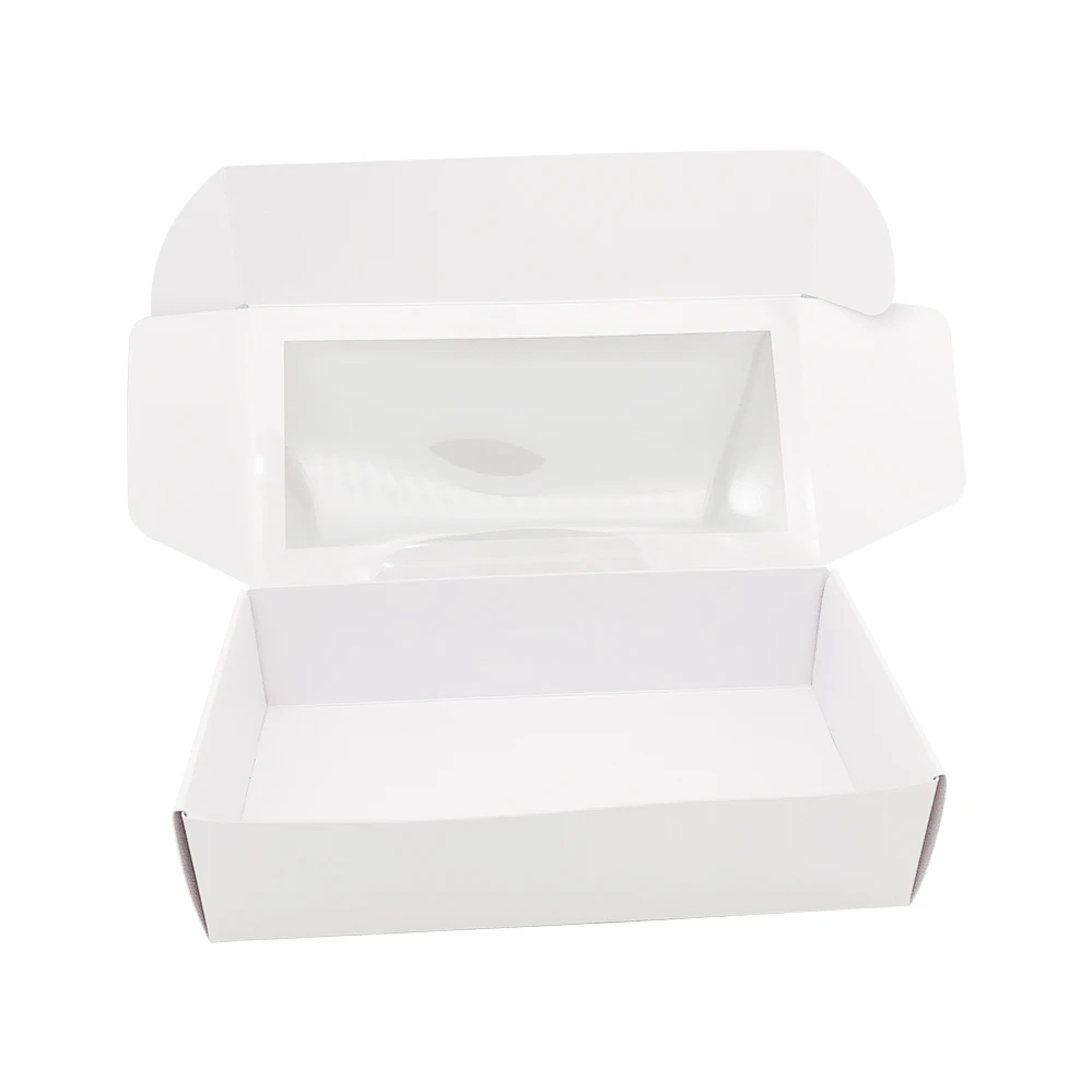 Factory high quality customized paper packaging boxes with pvc window