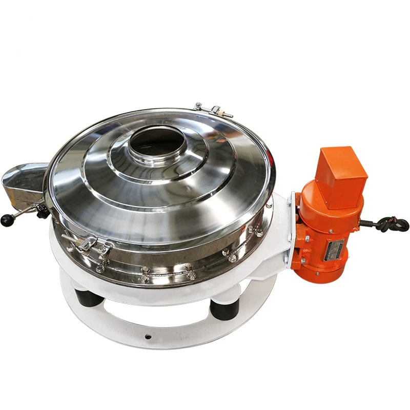 Low profile direct discharge separator machine for tea starch flour sugar