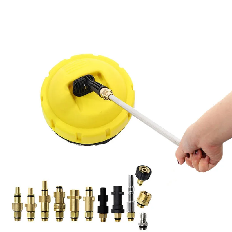 For Karcher/Nilfisk/Elitech/Lavor/Huter High Pressure Washer Rotating Surface Cleaner Spray Cleaning Floor Brush car accessories