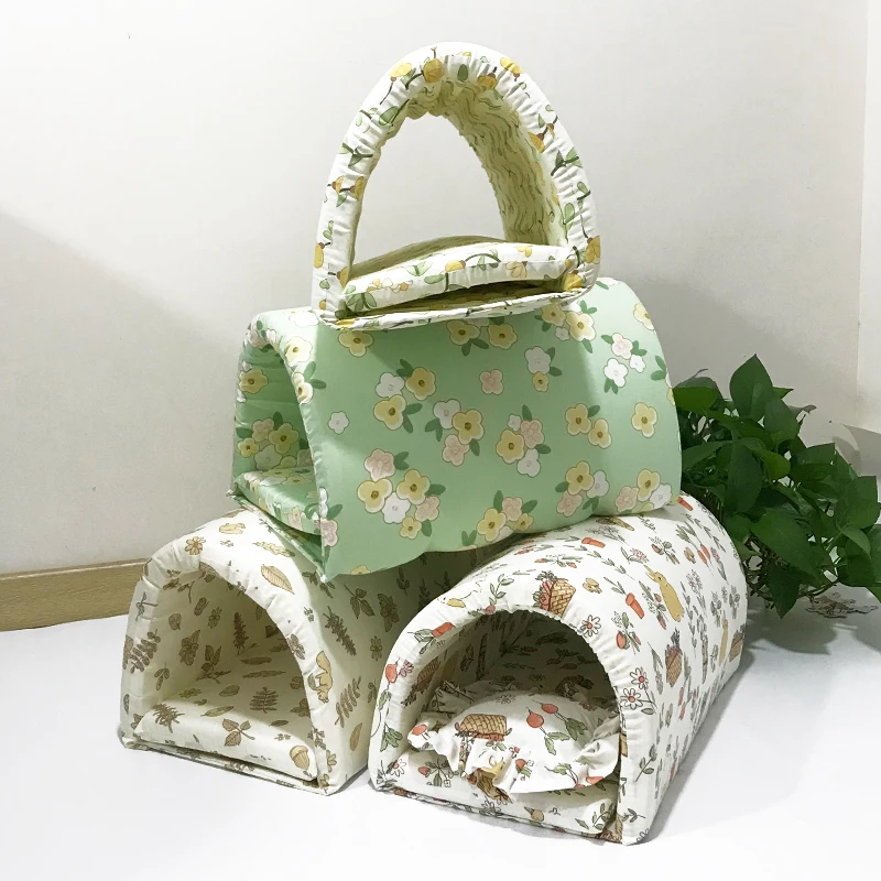 Кровать кролик из мягкой ткани для маленьких животных большой туннель идеальный дом кроликов дома морских свинок