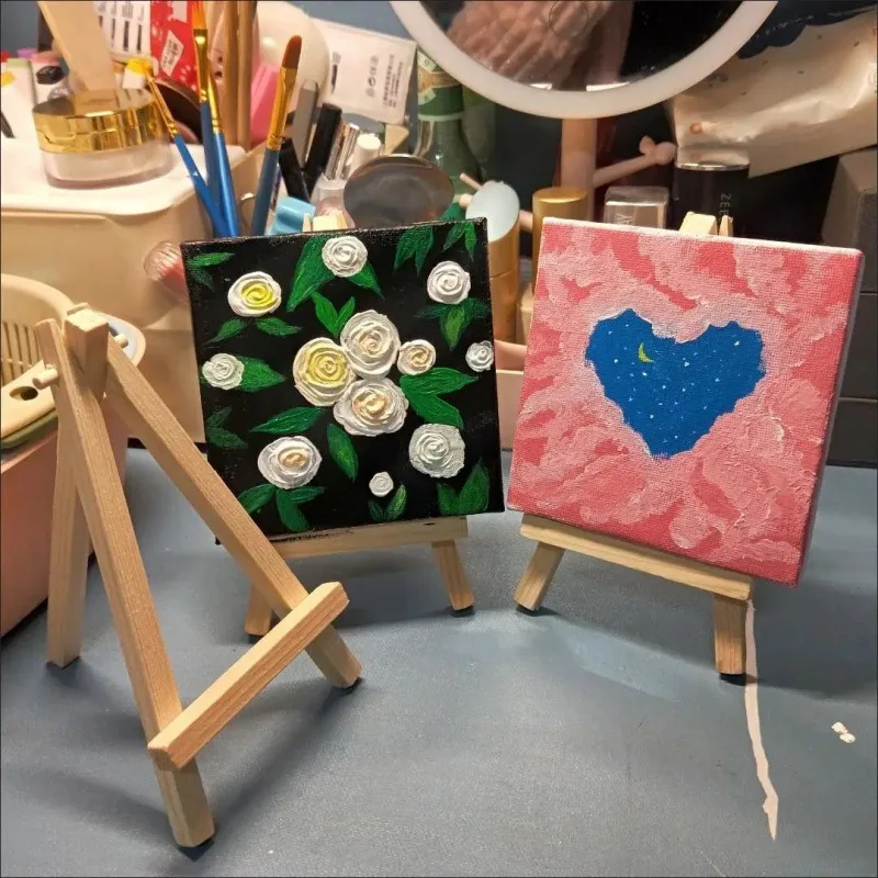 Custom wholesales white Linen pure cotton Canvas  Artist Frame for Hand painted Painting