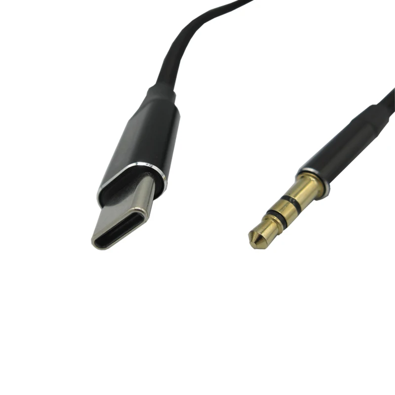 High Quality 3.5MM Jack Adapter Audio Headphone Type C  plug with IC to 3.5MM 3Pole Male Audio Adapter Aux Cable