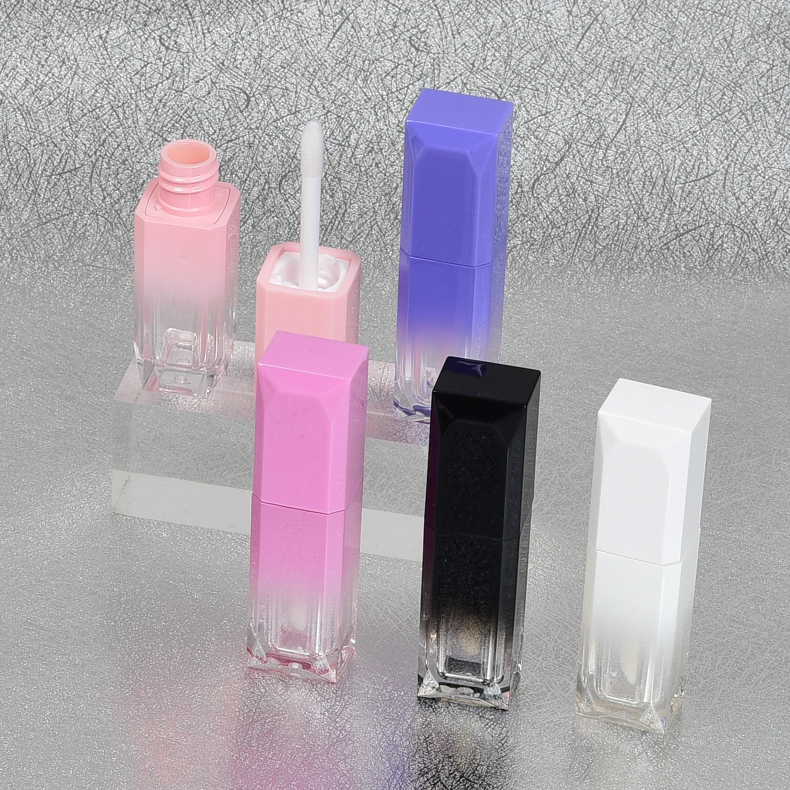 Square Lip Gloss Lipgloss Gradient Lipstick Tube Can Be Customized logo
