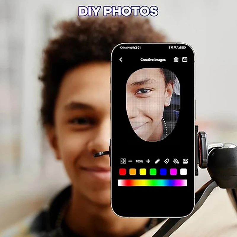 2024 приложение светодиодная блестящая маска Bluetoothc onnect для лица праздника Хэллоуина